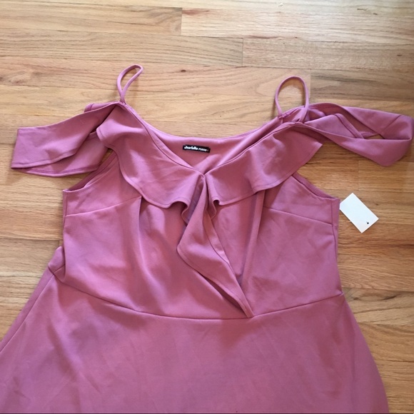 NWT Charlotte Russe+ ruffle pink dress size 2x - Picture 12 of 12